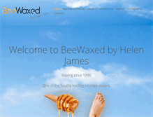 Tablet Screenshot of beewaxed.co.uk